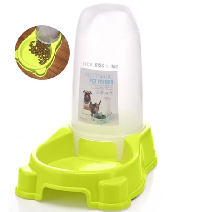 TD® distributeur croquettes pour chat chien gamelle moyen animaux de compagnie antidérapante voyage lapin bol aliments nourriture