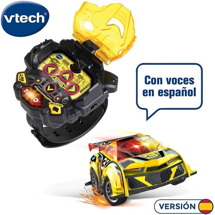 VTech - Turbo Force Racer Jaune Mini Voiture télécommande Rechargeable, Couleur (3480-197622) 4136