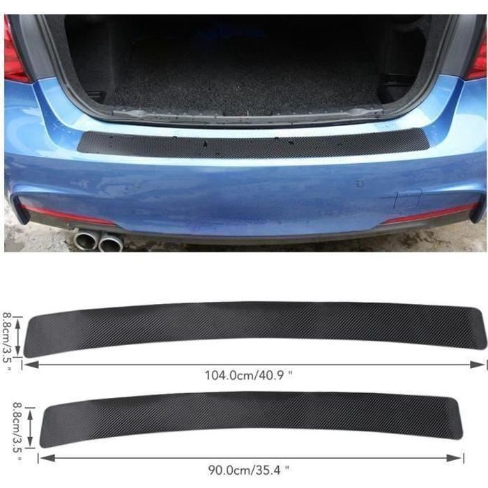 Bande de Coffre de Voiture Ruban de Pare-choc Arrière Housse Protection de Bordure Portières Anti-choc Anti-rayures autocollant