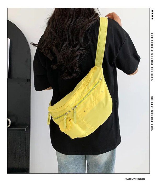 Sac Banane Femme – Toile, Bandoulière, Plusieurs Couleurs, Neuf Avec étiquettes