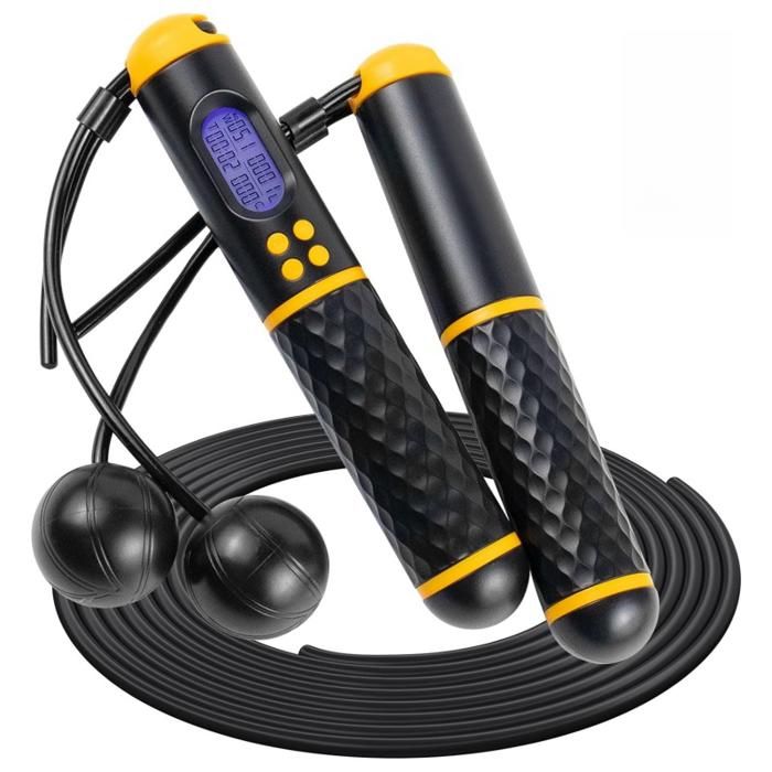 Corde à Sauter 2EN 1 Corde a Sauter Sans Fil avec LCD écran Réglable pour Fitness Adulte,Enfant - Sport Corde à Sauter 2EN 1 Corde a Sauter Sans Fil avec LCD écran Réglable pour Fitness Adulte,Enfant - Sport