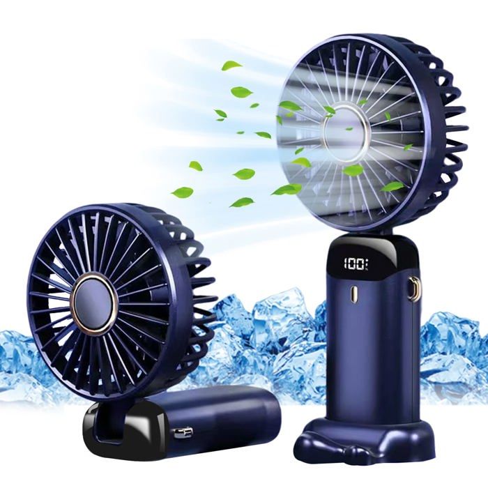 Mini Ventilateur Brumisateur USB Rechargeable - 4 Vitesses, Portable Et Silencieux - Idéal Bureau, Voyage, Extérieur