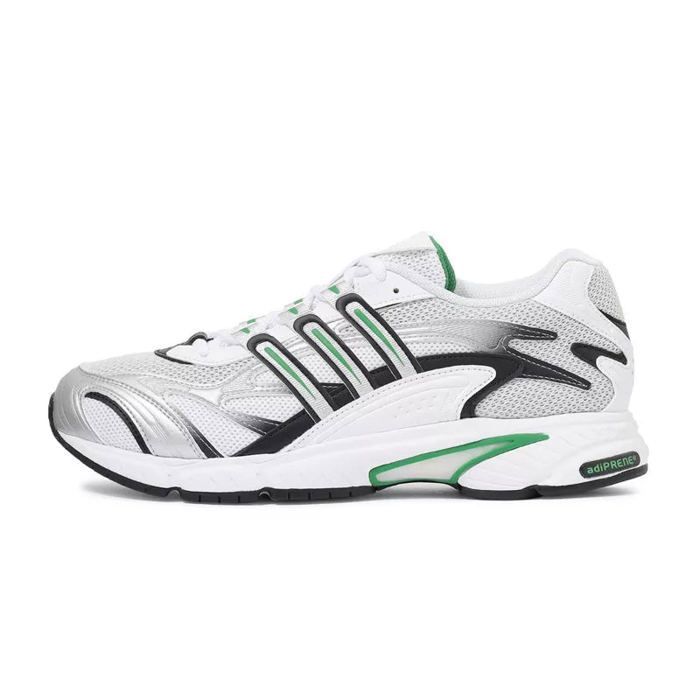 Basket adidas Originals TEMPER RUN Blanc, Argent, Vert, Noir