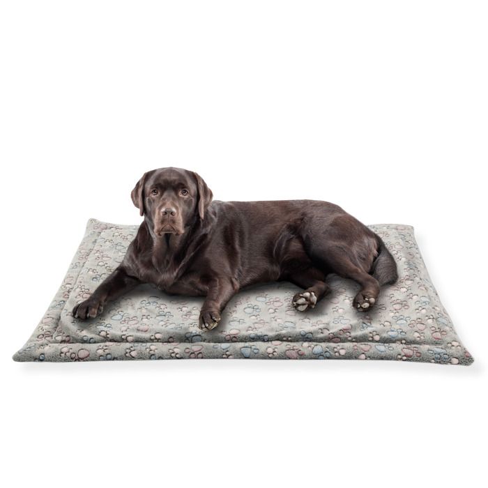 Comparer les prix de Lit pour Chien Panier Coussin Tapis Matelas L 120x80 cm Grande Taille Gris Motif PET ZEN Dehoussable Lavable Mousse Résistante