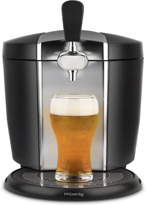 Tireuse à Bière H.Koenig BW1778 - Compatible Fûts 5L Universels Et Heineken, Refroidissement 4°C