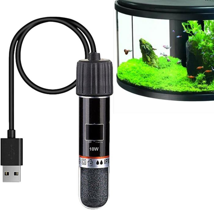 Meilleurs prix pour Mini Chauffe-Aquarium,Thermostat 10W USB Tige Rechargeable pour Chauffage,Outil de Chauffage Peu encombrant pour Aquarium et Petits