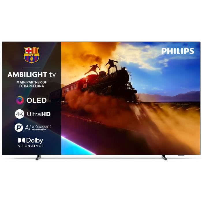Philips 55OLED760 (inclus 1 an Disney+) - TV OLED 55 Ambilight - 4K UHD - Dolby Vision - Smart TV - 100 Hz - 4xHDMI 2.1