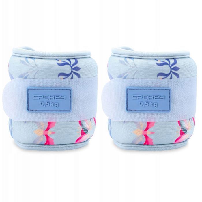 Poids chevilles et poignets - SPOKEY - THE BLOOM FORM - 2x 05 kg - Bleu - Léger pour entraînement polyvalent
