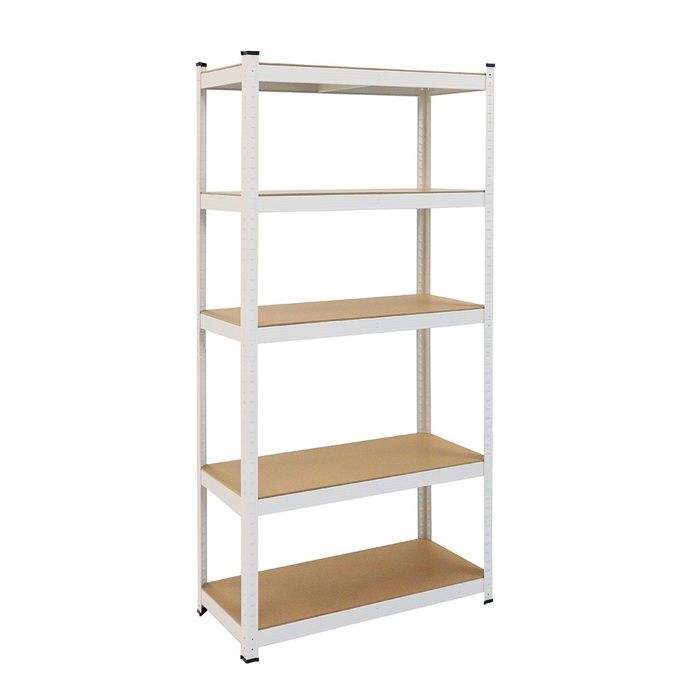 Armoire à étagères - Blanc - 5 étagères