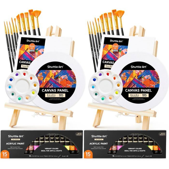 Kit Peinture Tasse DIY - 2 Tasses Céramique + 12 Marqueurs Double Pointe + Autocollants - Cadeau Créatif - 5