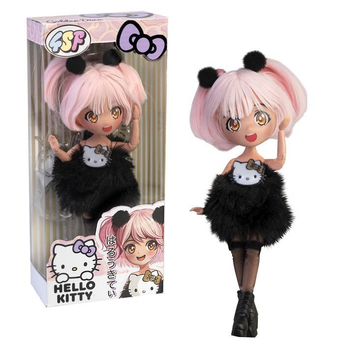 Poupée articulée Hello Kitty - Golden Diva (HKTF02) - 20 cm - 15 points darticulation - Dès 6 ans