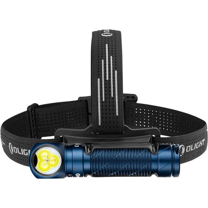 OLIGHT Perun 3 Lampe frontale rechargeable 3000 lm IP68 portée 160 m 7 modes lumière rouge