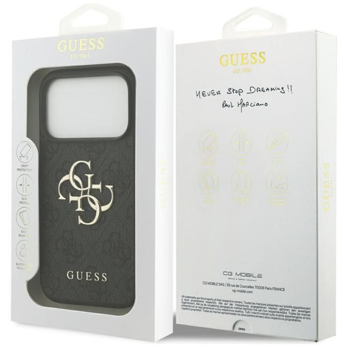 Guess 4G Big Logo Case for iPhone 17 Pro 6.3 GUHCP17L4GMGGR