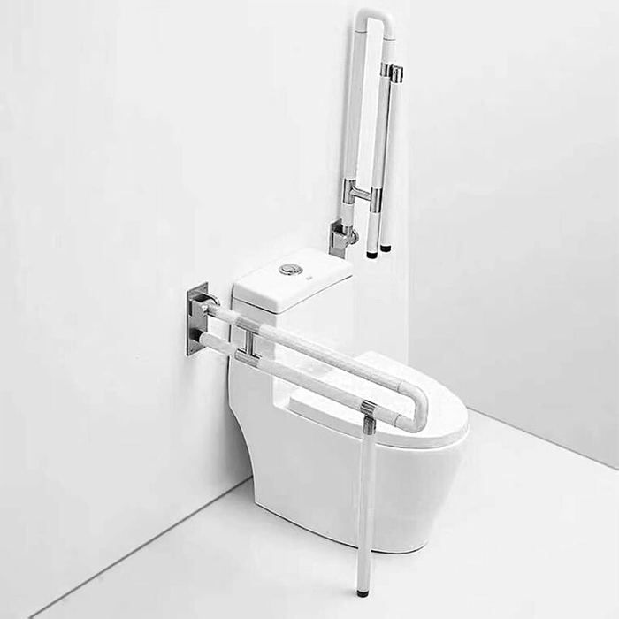 Wc Rotation Stops Barre d'appui WC pliable 60cm - Support 150kg - Acier inox - Rotation ...