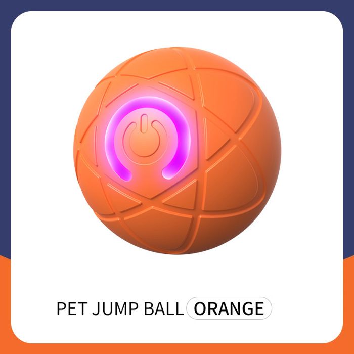 Balle intelligente pour chien - Phoesky - Sautant - Rebondissant - 5.2x5.2x5.2 cm - Orange - Automatique