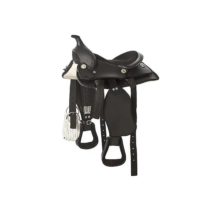 Selle de western pour cheval Hispano Hipica - Noir - 10
