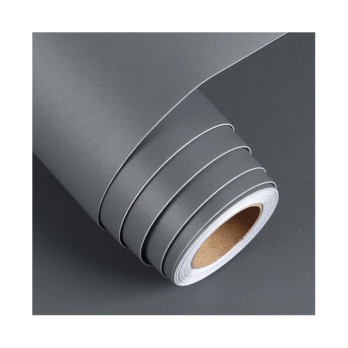 Papier Adhesif pour Meuble Gris 30CM x 5M Rouleau Adhesif Decoratif Autocollant Meuble Revetement Adhesif Gris 30 x 50 PAPIER PEINT