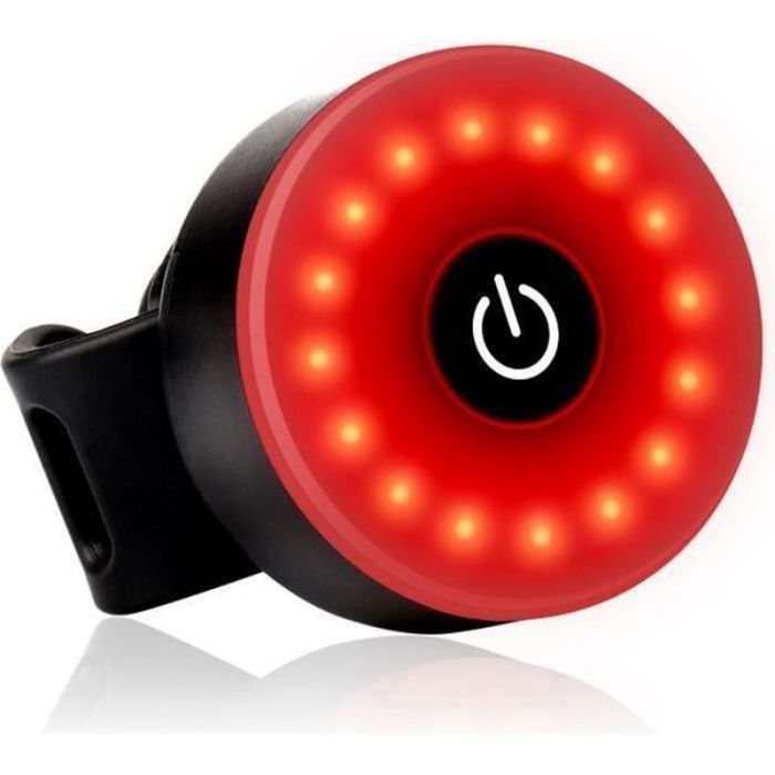 Lampe Vélo LED Puissante Rechargeable Rouge Clignotante USB pour arrière - Pour VTT Trottinette Electrique Sacs -Daffodil LE ALURRA