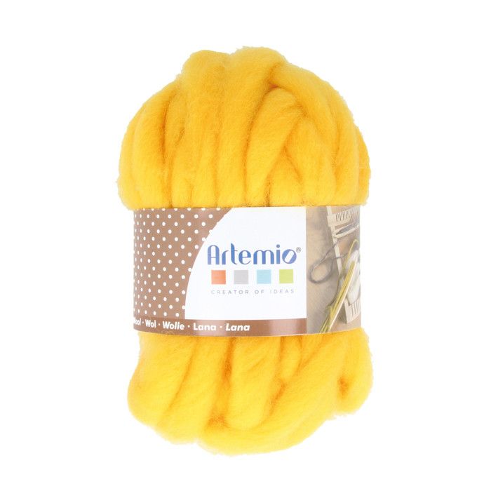 Laine pour métier à tisser 70g 10m Ocre - Artémio Jaune