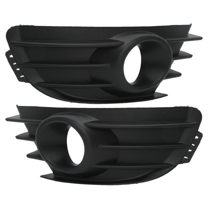 1 Paire de Caches Noirs de Calandre Antibrouillard de Pare-chocs pour C4 2004‑2008