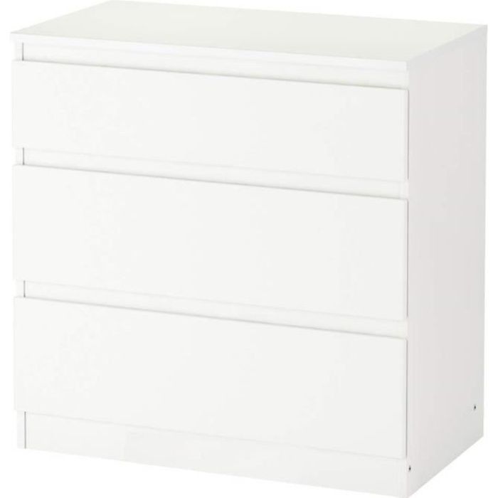Ikea Kullen Commode 3 Tiroirs Blanche Achat Vente Commode