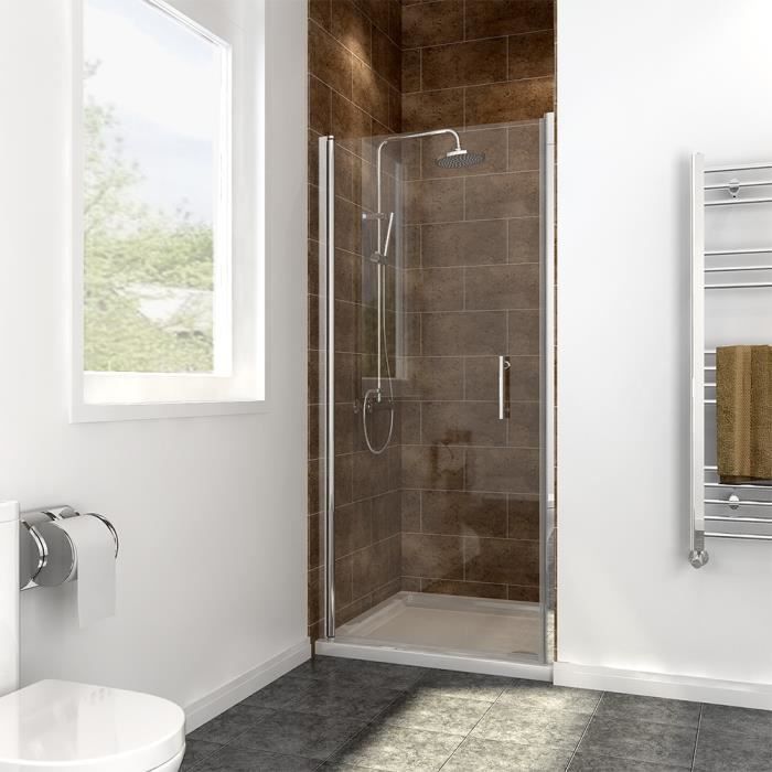 sirhona porte de douche cabines de douches 90 x 185 cm porte douche pivotante equipe de receveur de douche 90 x 90 6 mm verre cdiscount bricolage