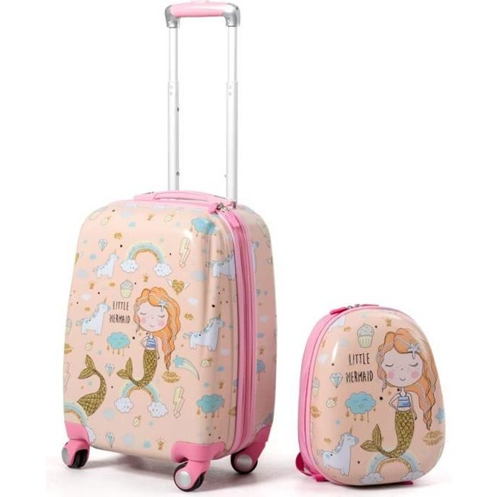 texture Archeological Gargle Valise girly - Cdiscount
