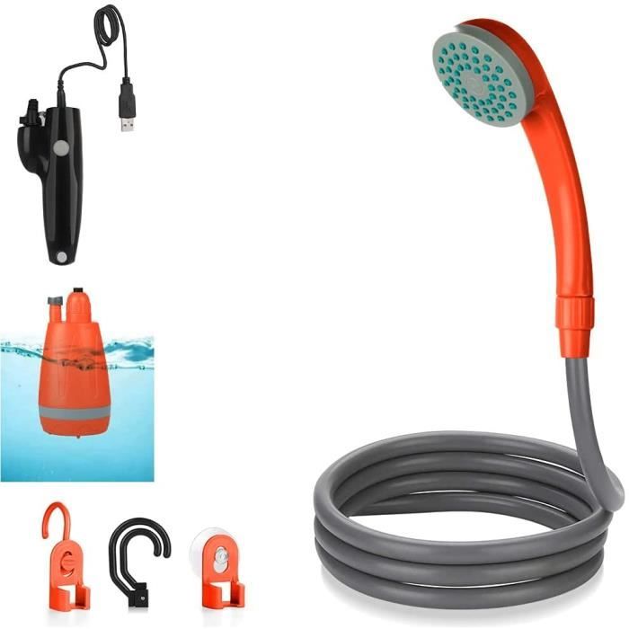 Pompe Douche Portable 6000mah Led Douche Camping WADEO - Portable 6000mAh LED IPX8 Affichage Digital Douche électrique Portable Lumière