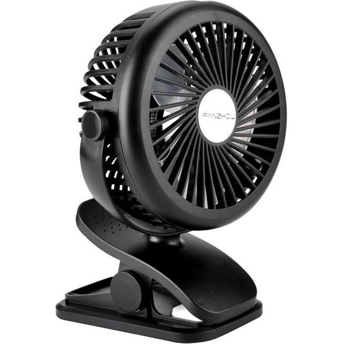 Petit Ventilateur Clip Silencieux Ventilateur de Table 3 Vitesses