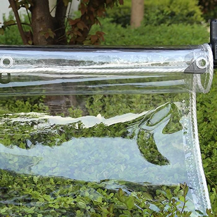Plcnn Bâche transparente, imperméable - 3 x 2,5 m - Bâche de jardin pour plantes - Auvent de terrasse Plcnn Bâche transparente, imperméable - 3 x 2,5 m - Bâche de jardin pour plantes - Auvent de terrasse
