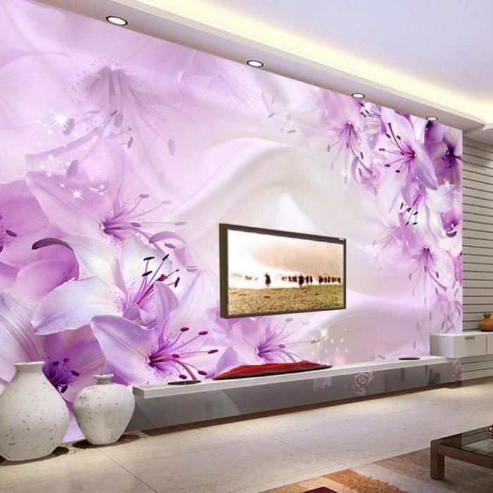 Acheter Autocollant mural 3D grand Vase fleur de Lotus, autocollant  auto-adhésif en PVC imperméable à forte adhérence, décoration artistique  murale