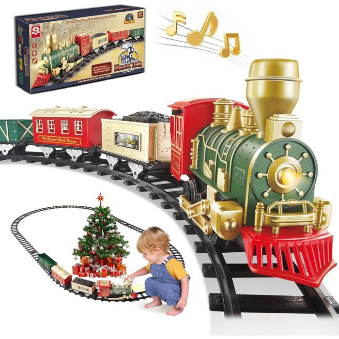 Lot Ancien Train électrique Avec Wagons Et Accessoires, Occasion, Collection