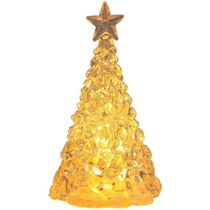 Décoration De Sapin De Noël En Cristal Lumineux Led Électronique Pour