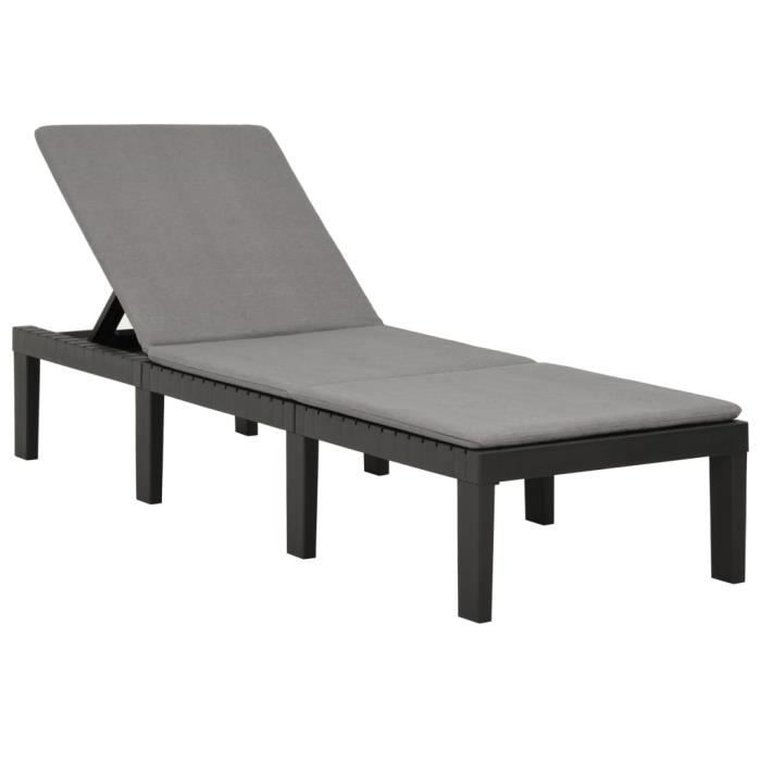 Helloshop26 Transat plastique avec coussin - vue 2