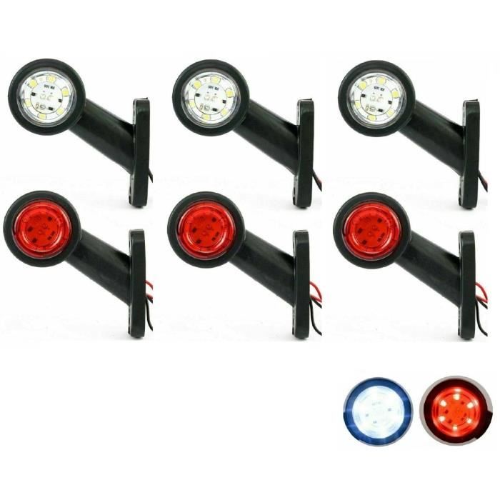 Lot de 2 Feux de Gabarit Côté Gauche et Droit 12/24V LED 3 Lot de 2 Feux de Gabarit Côté Gauche et Droit 12/24V LED 3