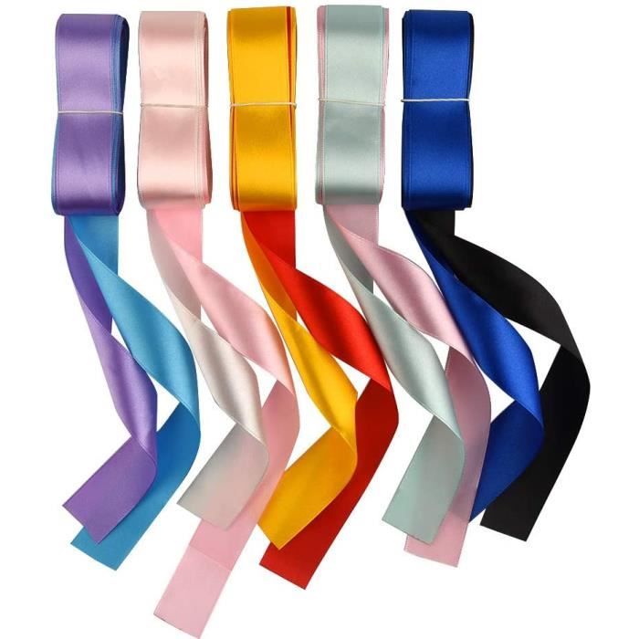 Ruban Satin Bleu Ciel 20Mm X 22M,Ruban Cadeau,Ruban Couture,Ruban De Satin De Soie Pour