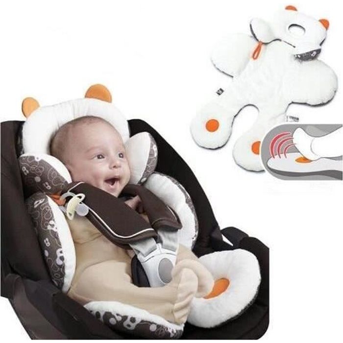 Bébé Enfant Soutien Coussin pour Landau Poussette Siège d'Auto Reducteur Confort Siège Coussin Oreiller Amovible 48*46cm