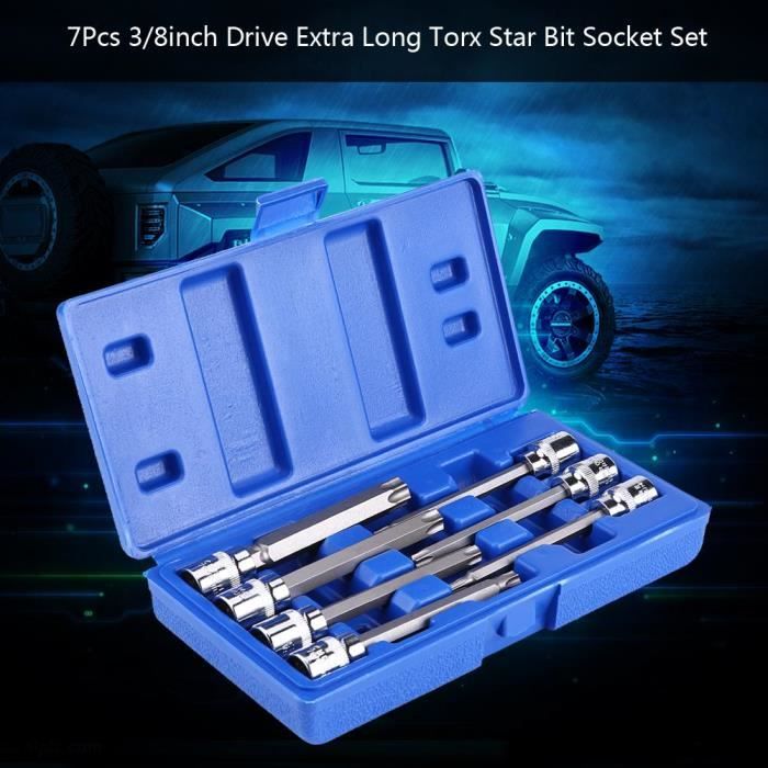 Jeu De Douilles A Embout En Etoile Caisse A Outils Cliquet Douille Torx Rangement Outils Dynamometrique Achat