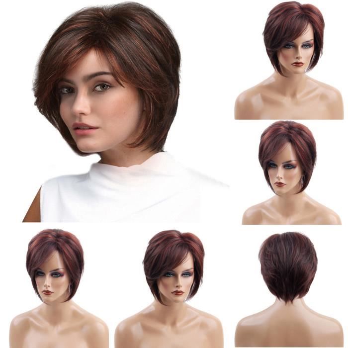 perruque femme rouge