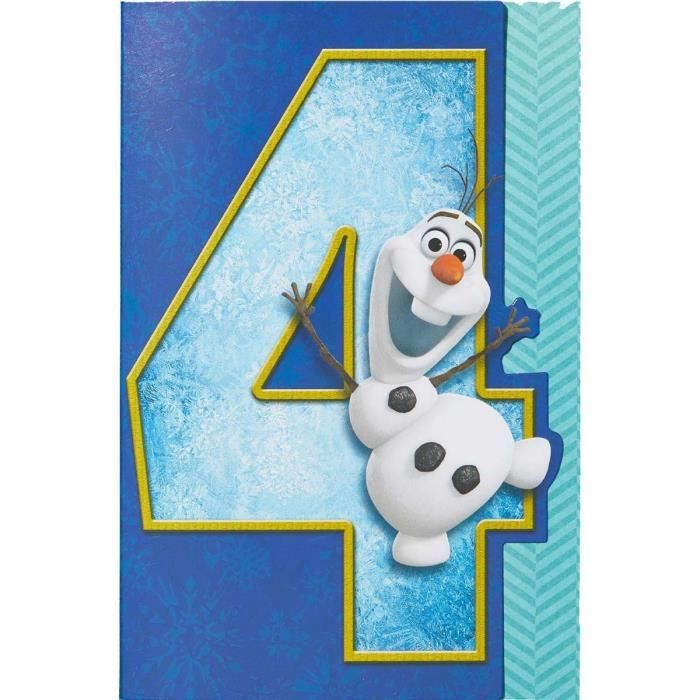 Carte Anniversaire 4 Ans Olaf Draeger Paris Cdiscount Beaux Arts Et Loisirs Creatifs