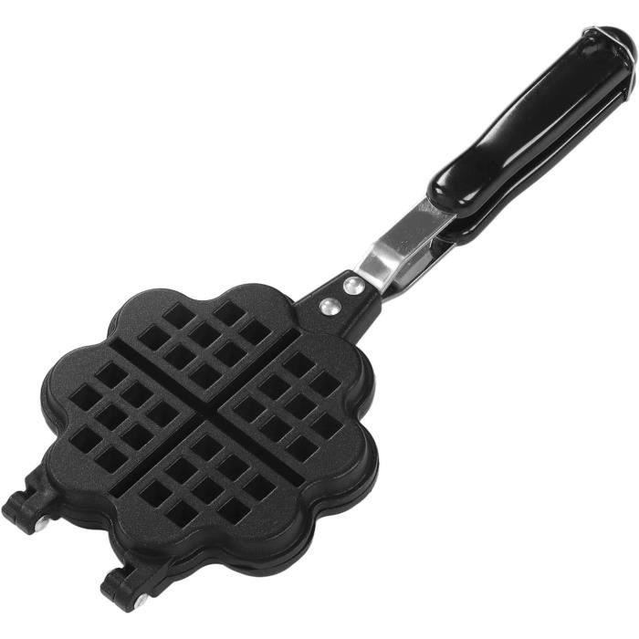 Moule à Gaufres en Alliage d'Aluminium Poêles à Crêpes et Blinis Gauffrier Antiadhésive Moules à Pâtisserie DIY Ustensiles de Cuisine Kit Gaufres Noël Outil de Cuisson