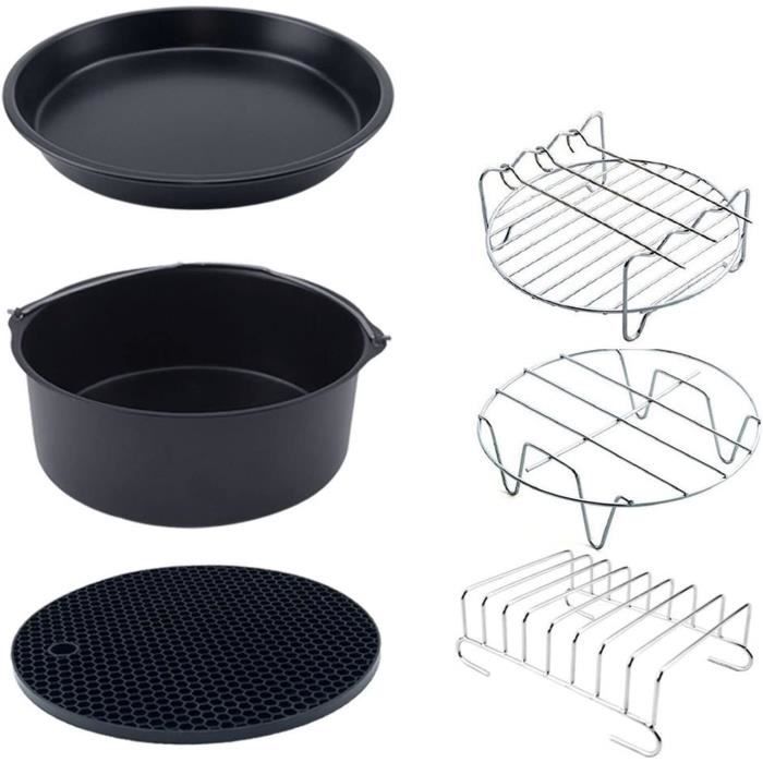 7 Pouces Ensemble D'accessoires Pour Friteuse À Air 6 S'adapte À Toutes Les Friteuses À Air