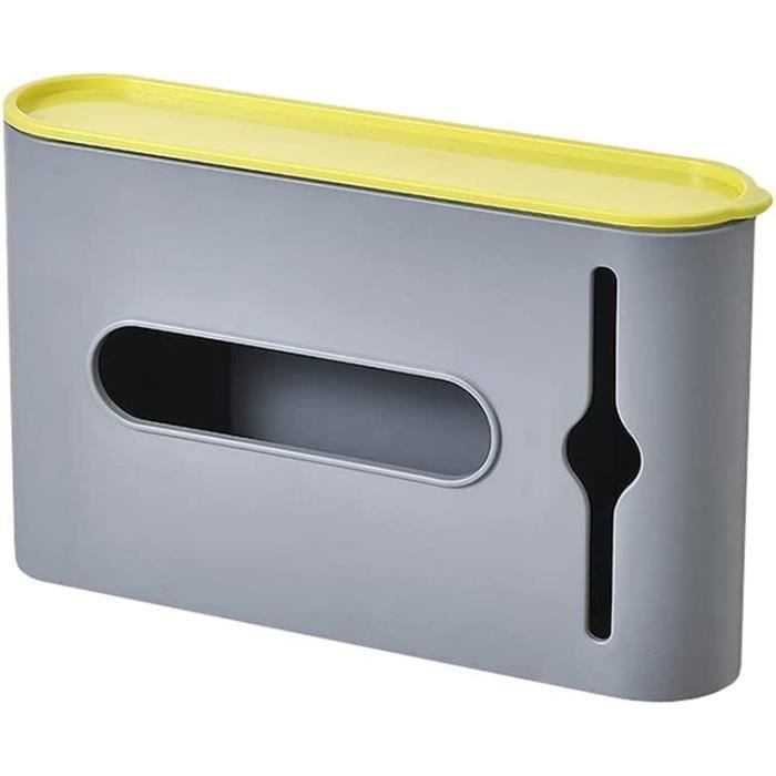 Ceeyoll Lot De 2 Distributeurs De Sacs Poubelles - Support Mural Plastique Pratique Pour Cuisine, Salle De Bain Et Toilettes