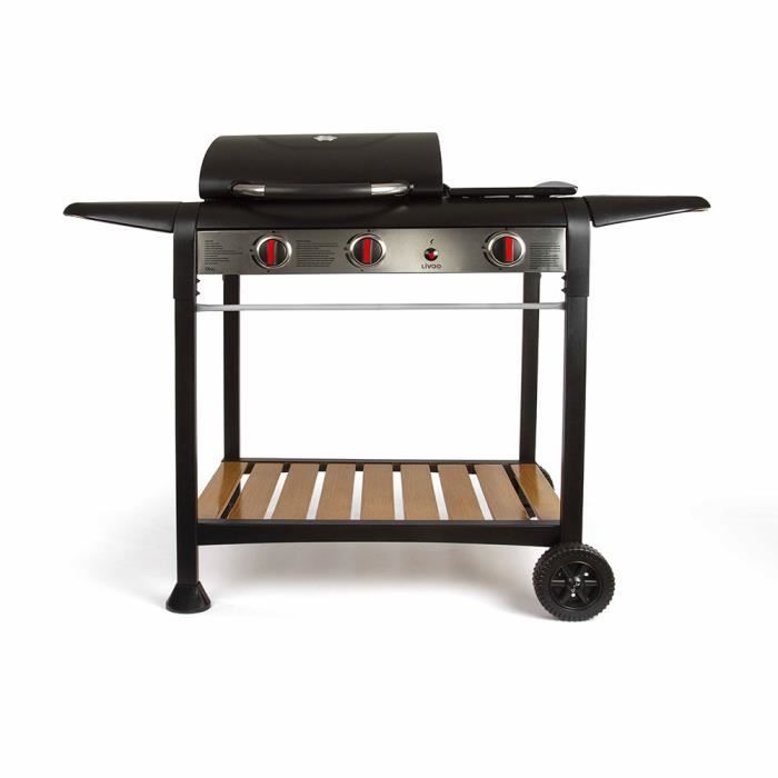 Livoo Barbecue Gaz Gril Et Plancha Doc208 Achat Vente