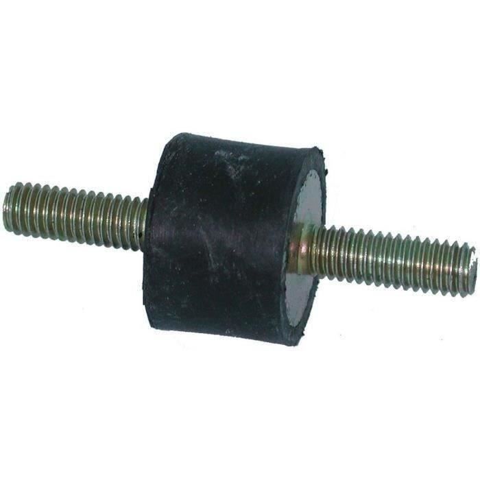 Silent bloc universel mâle-mâle - diamètre 40mm - Longueur 40mm - Filet M8 - Longueur filet 23-23mm