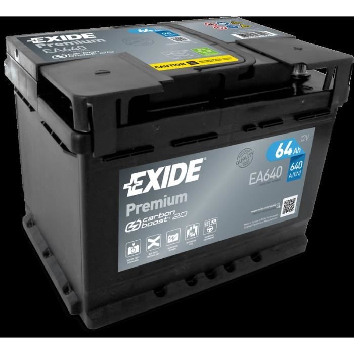 Exide Technologies - Batterie Exide Premium pour demarrage 64 Ah