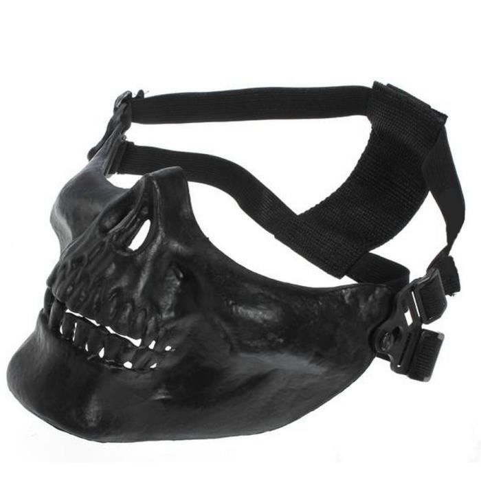 Masque Couvre Casque Biker Skull Tête de Mort Noir squelette - Cdiscount  Bricolage