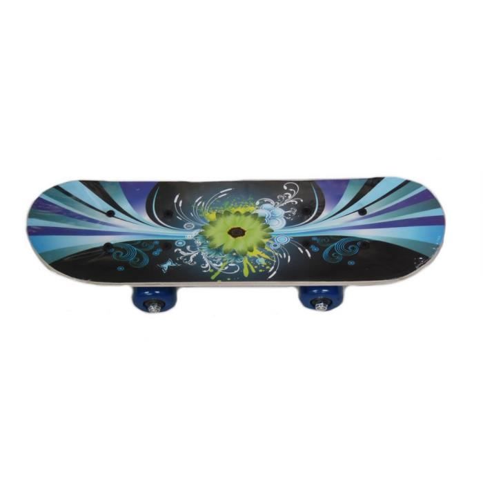 Toddmomy Planche à Roulettes Vierge En Bambou 43x13 Cm - Longboard Customisable Non Peint - Idéal Bricolage Et Personnalisation