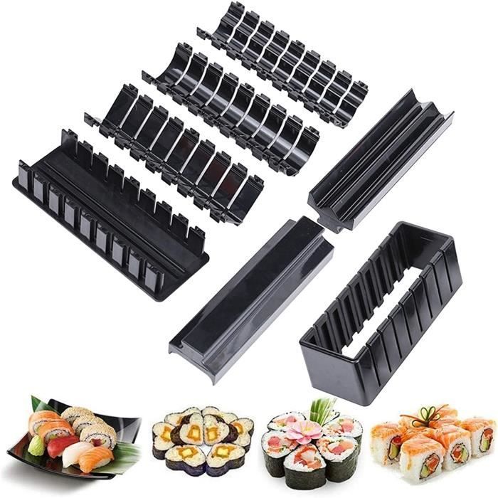 Kit de Fabrication de sushis pour débutants 7 pièces PP Sushi Maker Tool,Kit  de Fabrication de sushis à Faire soimêmeRouleaux [109] - Cdiscount Maison