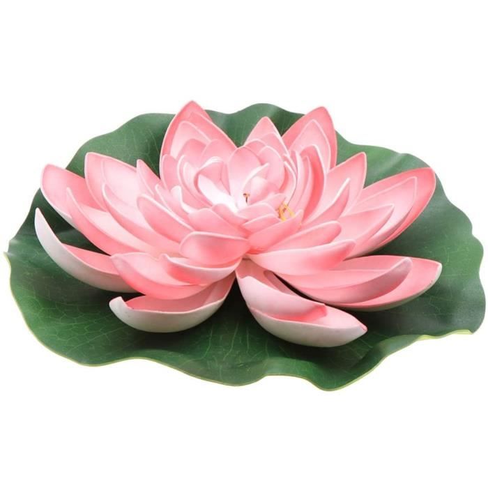 fleur de lotus en fer forgé sur tige / décoration de jardin